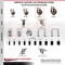 Service Caster 4 Inch 316SS High Temp Glass Filled Nylon 1-1/2 Inch Expanding Stem Caster Set SCC-SS316EX20S414-GFNSHT-112-4 - alternate 2
